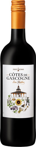 Вино Plaimont, Les Halles Cotes de Gascogne Rouge IGP, 2019, 0,75 л