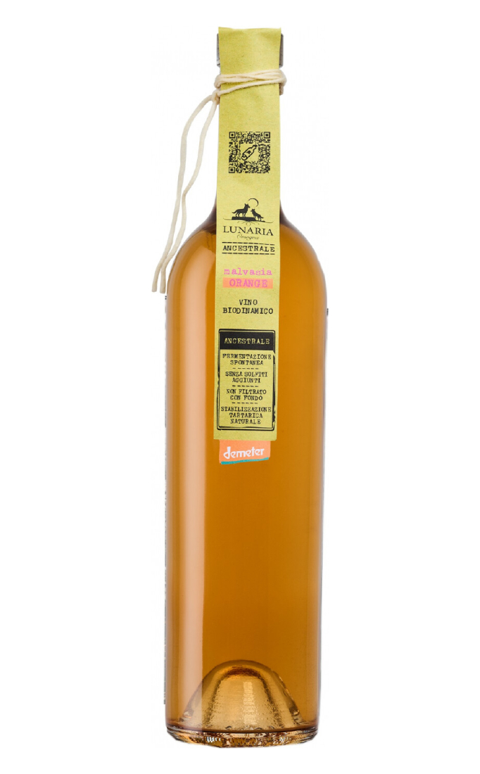 Вино полусухое белое Lunaria Ancestrale Malvasia Orange, Италия, 0.75 л