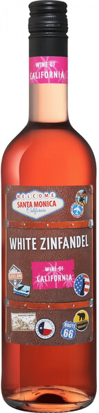 Вино Santa Monica White Zinfandel розовое, полусладкое, 750 мл