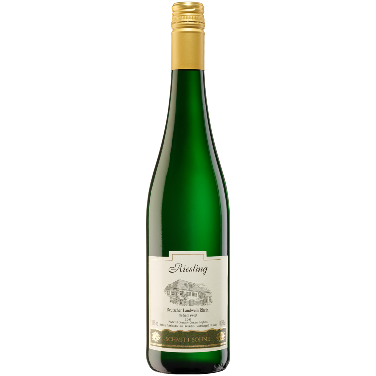 Вино Schmitt Sohne Riesling белое полусладкое 0,75 л