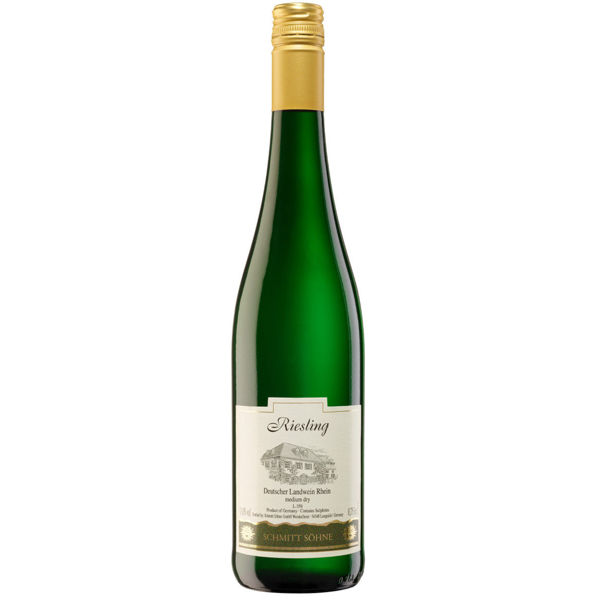 Вино Schmitt Sohne Riesling белое полусухое 0,75 л