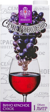 Вино Sem Vinodelov Red Dry красное, сухое, 1000 мл