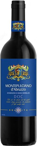 Вино Solarita Montepulciano d'Abruzzo DOC, 2020, 0,75 л