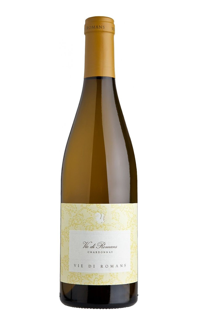 Вино сухое белое Vie di Romans Chardonnay 2019, Италия, 0.75 л