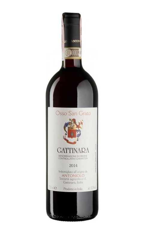 Вино сухое красное Antoniolo Gattinara Osso San Grato 2015, Италия, 0.75 л