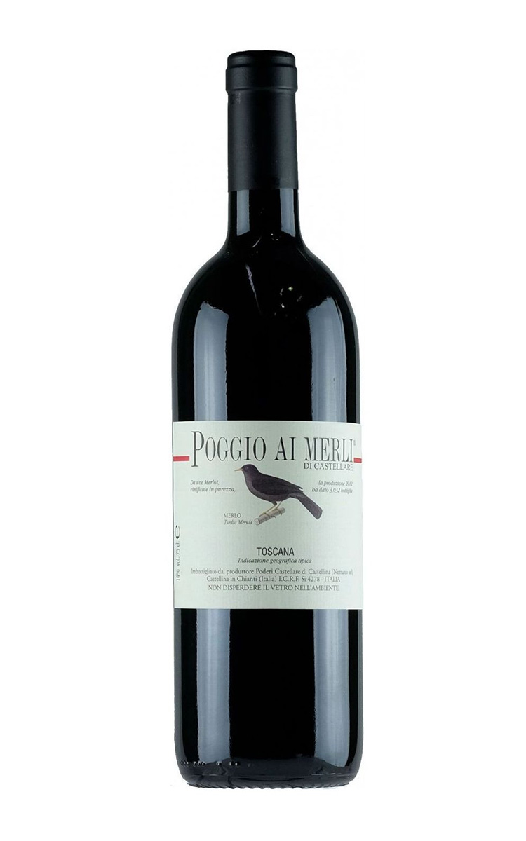 Вино сухое красное Castellare di Castellina Poggio Ai Merli 2018, Италия, 0.75 л