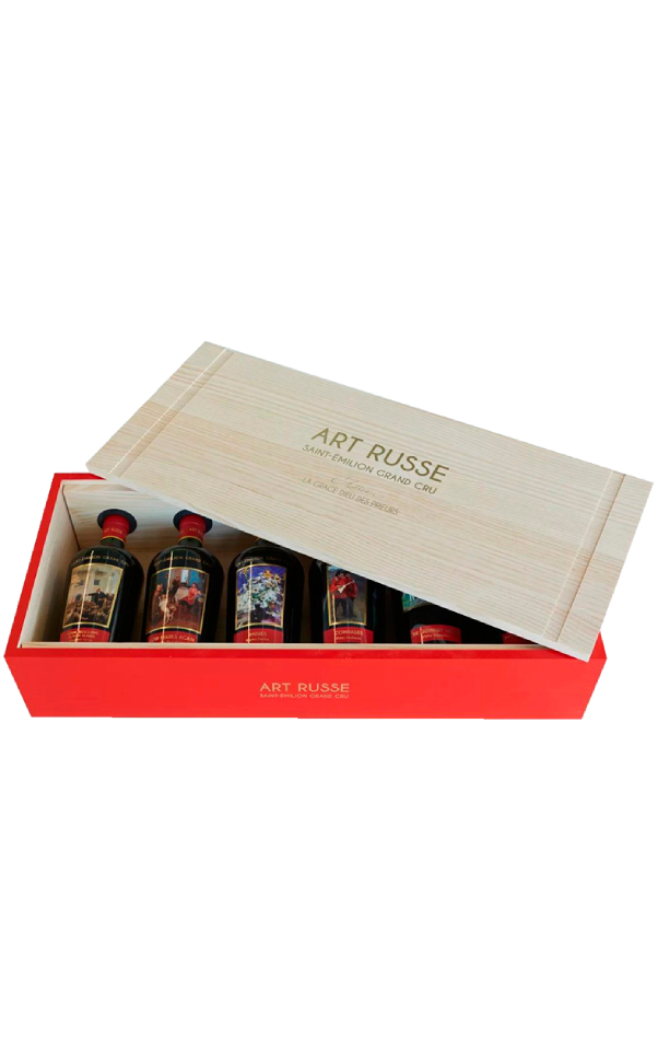 Вино сухое красное Wine Set Chateau La Grace Dieu des Prieurs Art Russe 2015, 0.75 л