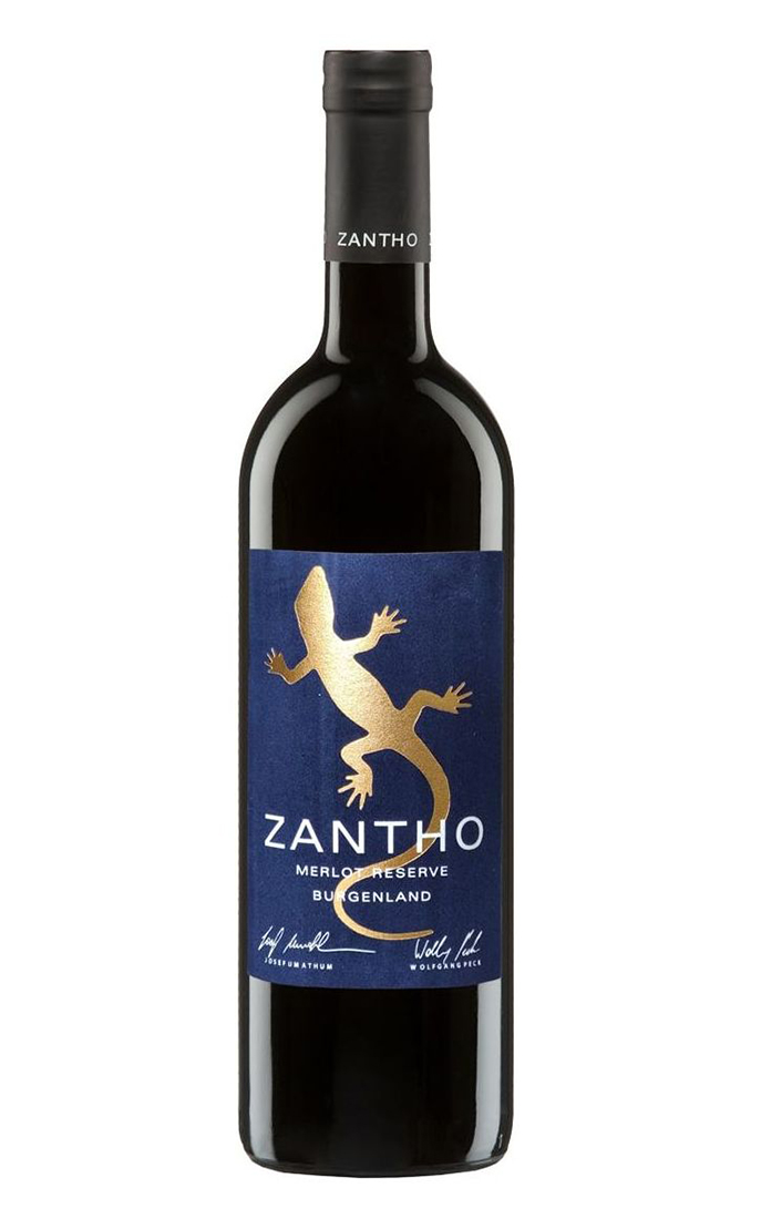 Вино сухое красное Zantho Merlot Reserve 2019, Австрия, 0.75 л