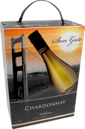 Вино Sun Gate Chardonnay белое, сухое, 3000 мл