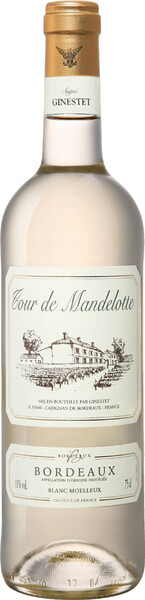 Вино Tour De Mandelotte Bordeaux Blanc Moelleux белое, полусладкое, 750 мл