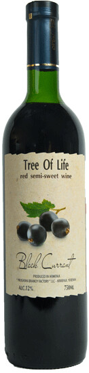 Вино Tree Of Life Black Currant красное, полусладкое, 750 мл