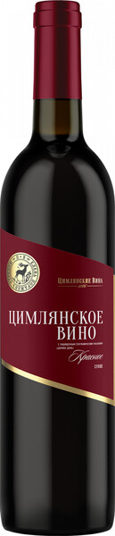 Вино Tsimlyanskoe Vino Red Dry красное, сухое, 700 мл