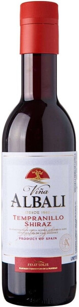 Вино Vina Albali Tempranillo Shiraz красное, полусухое, 187 мл