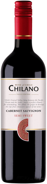 Вино Vinedos y Frutales, Chilano Cabernet Sauvignon Semi Sweet, Central Valley DO, 0,75л