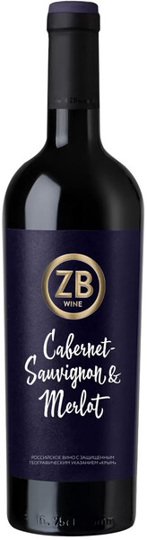 Вино Zolotaya Balka, ZB Wine Cabernet Sauvignon & Merlot, 0,75 л