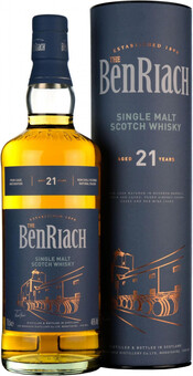 Виски Benriach 21 Years Old в тубе 46% 0,7 л