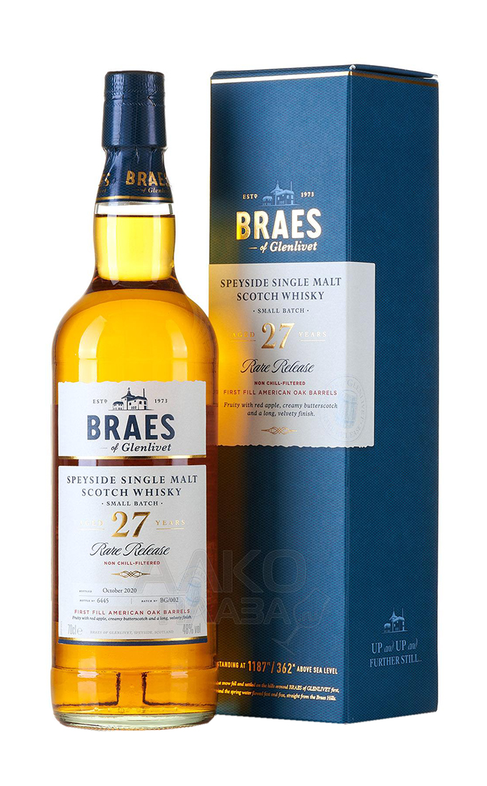 Виски Braes Of Glenlivet 27 Years Old, 0,7 л