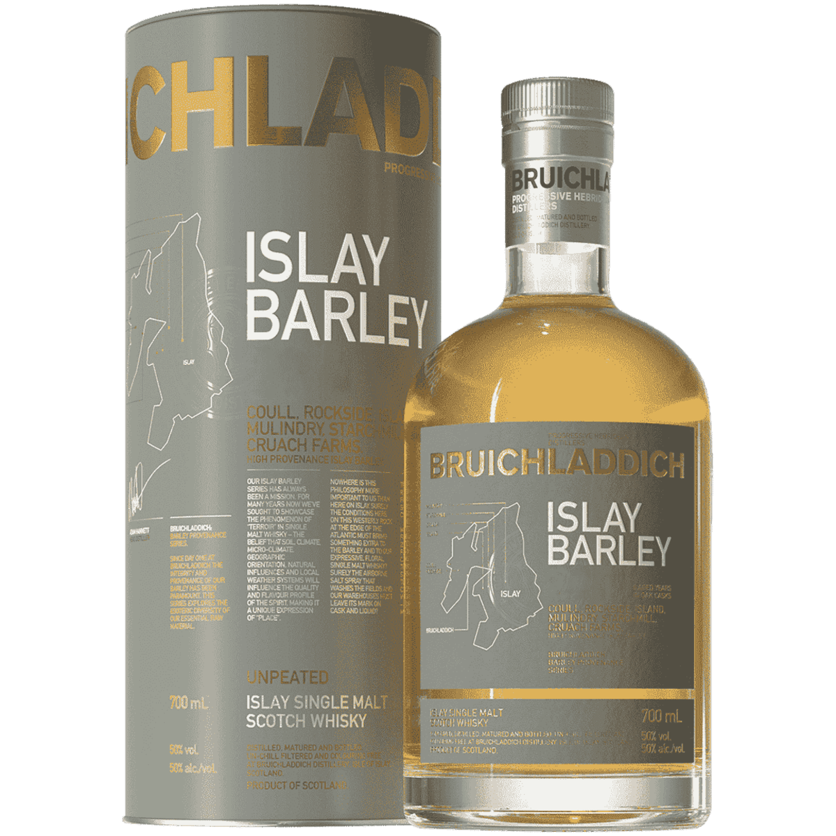 Виски Bruichladdich Islay Barley 0,7 л в подарочной упаковке