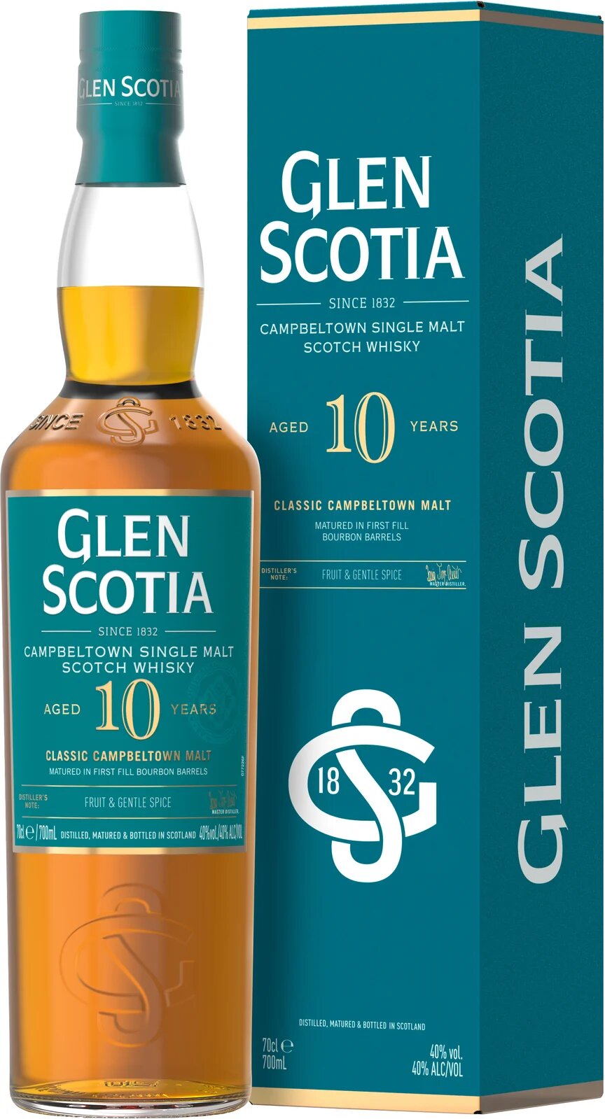 Виски Glen Scotia 10 Year Old в подарочной упаковке 0.7 л