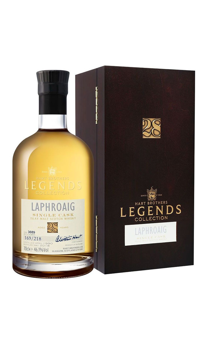 Виски Hart Brothers Legends Collection Laphroaig Single Cask 28 Years Old, 0.7 л