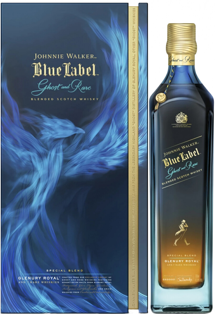 Виски Johnnie Walker Blue Label Ghost and Rare Glenury Royal, 0.7 л