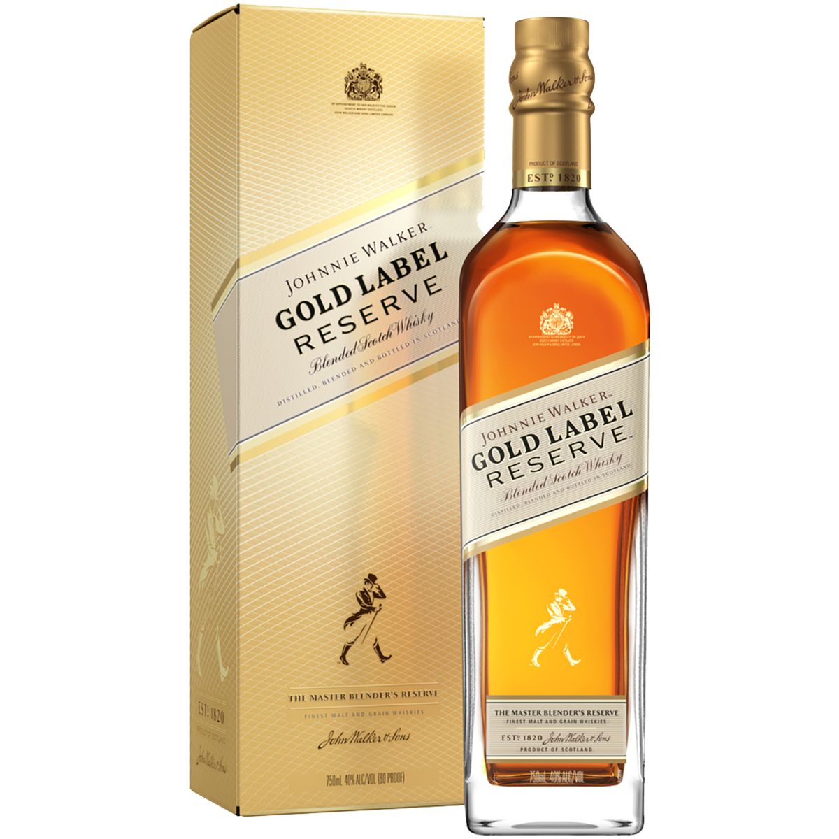 Виски Johnnie Walker Gold Label 0,7 л в подарочной упаковке