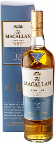 Виски Macallan Fine Oak 12 Years Old в подарочной коробке 40% 0,5 л