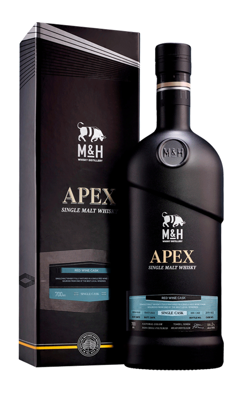 Виски M&H Apex Single Cask Red Wine Cask, 0.7 л