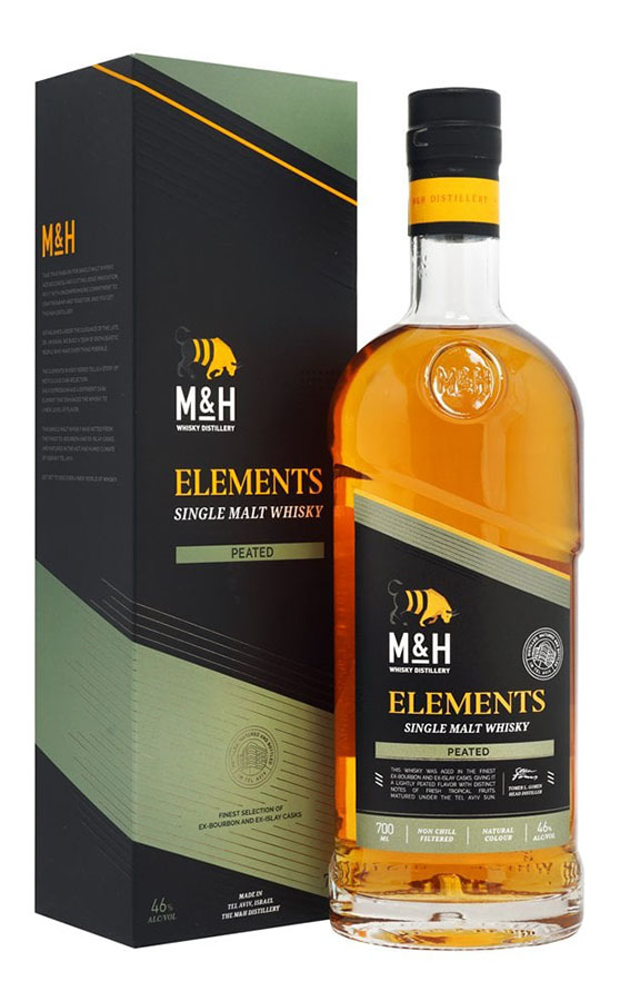 Виски M&H Classic Elements Peated, 0.7 л