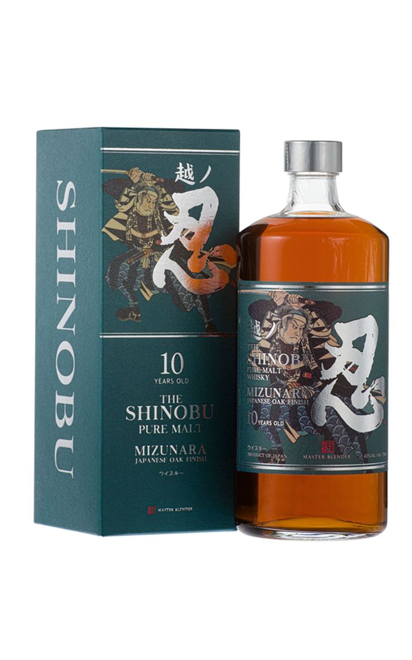 Виски Shinobu Pure Malt Mizunara Oak Finish 10 Years Old, 0.7 л