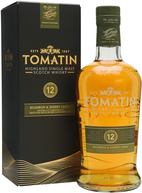 Виски Tomatin 12 Year Old, gift box