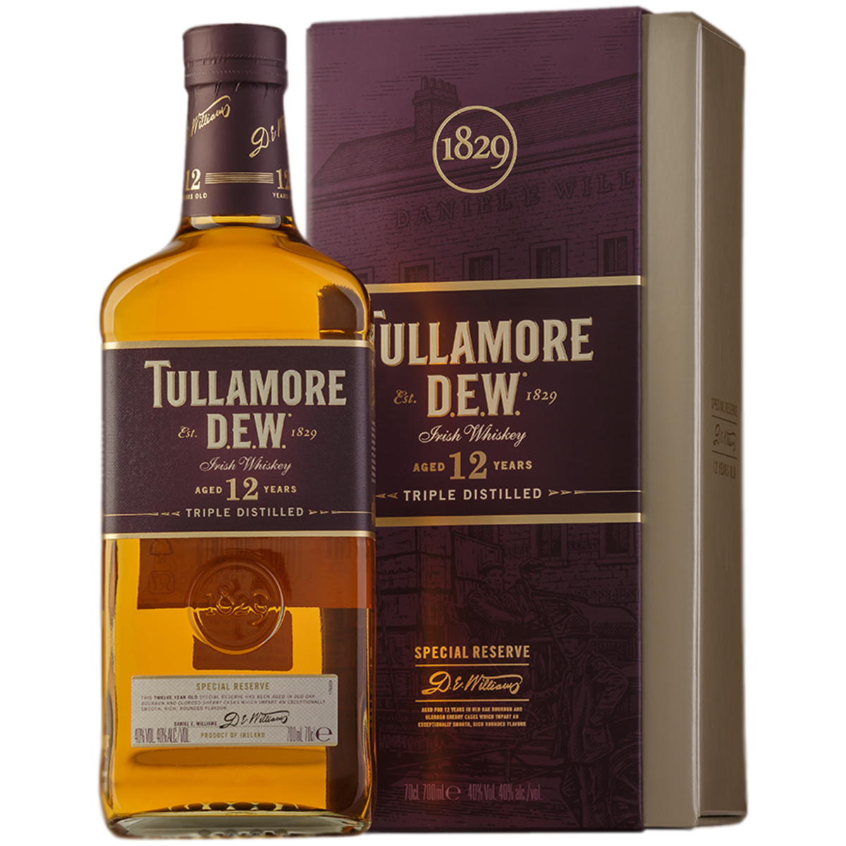 Виски Tullamore D.E.W. 12 лет 0,7 л в подарочной упаковке