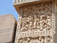 Felstempel Indiens in der modernen Architektur Höhlenarchitektur und skulpturale Dekoration indischer Tempel