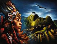 Kriegerischer Stamm der Apachen