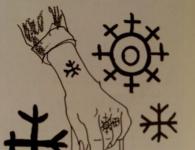 Tattoo mit slawischen Runen